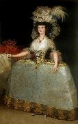 Francisco de Goya Maria Luisa of Parma wearing panniers oil painting